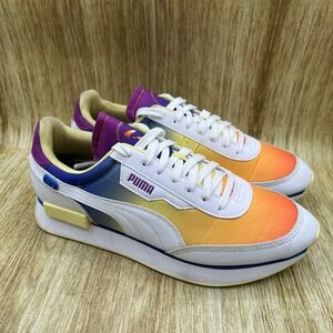 Puma Future Rider Sunset Sneakers Women's Size 10.5 White Gradient 384333-01
